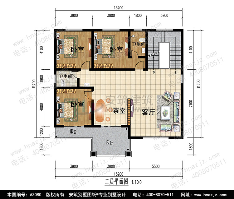 安筑别墅高端设计公司，四层复式房子设计图纸.jpg
