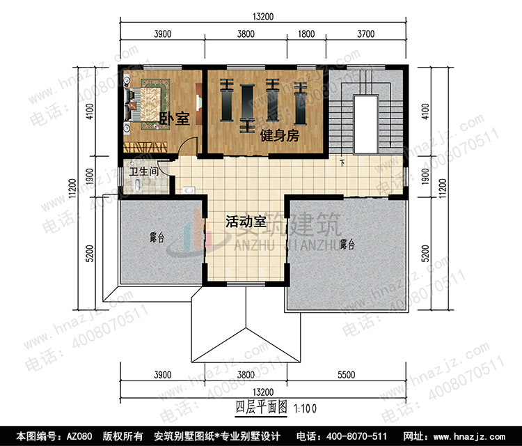 安筑别墅高端设计公司，四层复式房子设计图纸.jpg
